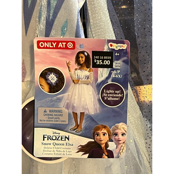 Disney Other - New Frozen Snow Queen Elsa Light Up Disguise Disney Halloween Costume Girls